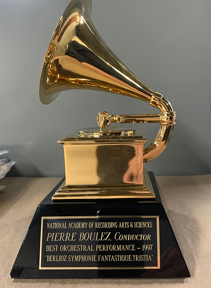 Grammy awarded to Pierre Boulez in 1997 (The Cleveland Orchestra is not in possession of the 1969 award).