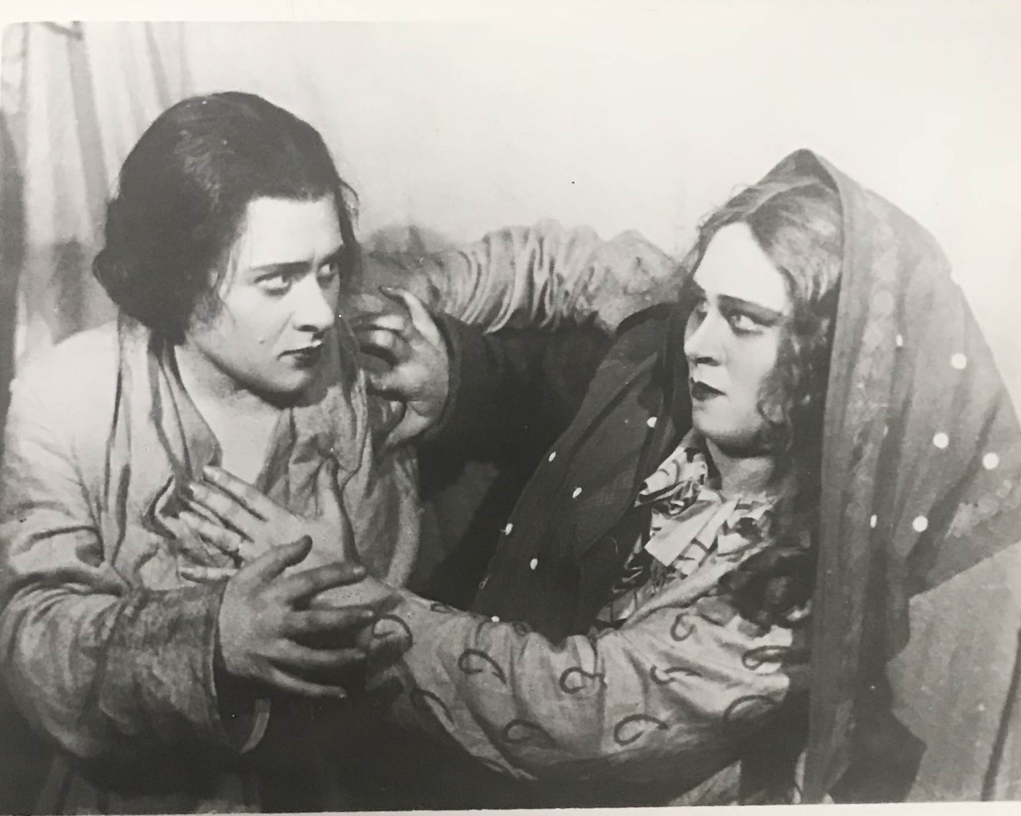 Photograph of Act IV, scene 9 of original Leningrad production of Lady Macbeth of Mtsensk.