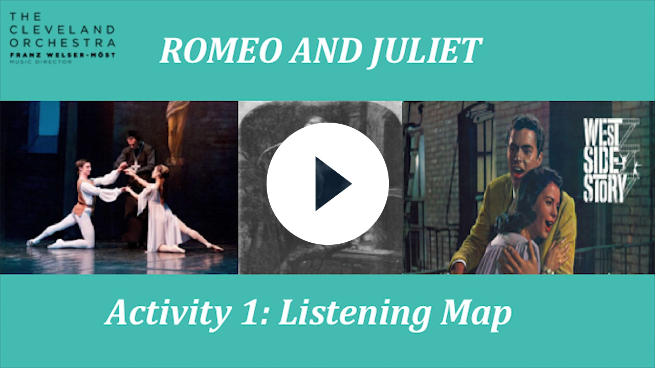 Romeo and Juliet Listening Map (Grades 6-8)
