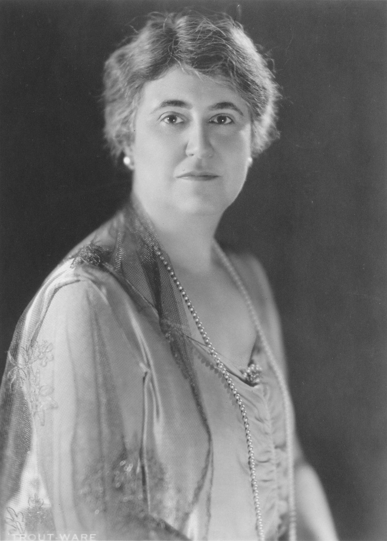 Portrait of Adella Prentiss Hughes, ca. 1928.
